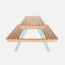 Picknicktisch aus Holz für Kinder, mit 2 Sitzplätzen