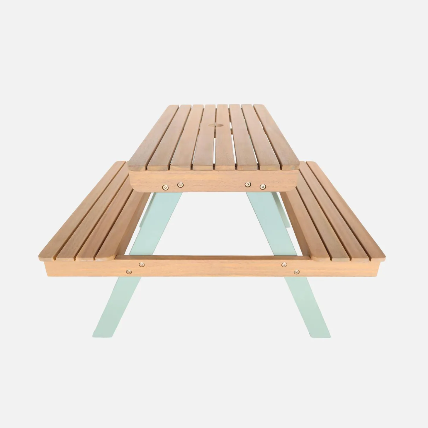 Picknicktisch aus Holz für Kinder, mit 2 Sitzplätzen