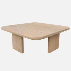 Quadratischer Garten-Couchtisch aus Akazienholz
