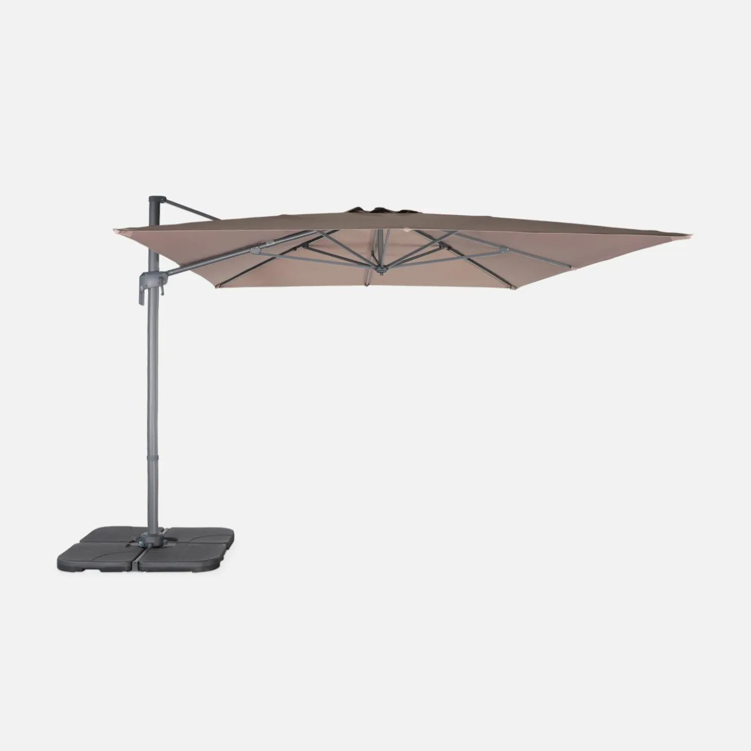 Rechteckiger Ampelschirm 3x4 m