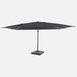 Rechteckiger Ampelschirm 3x4m + Schutzhülle und befüllbare Platten 98x98cm