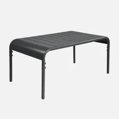 Rechteckiger Couchtisch aus Stahl für den Garten