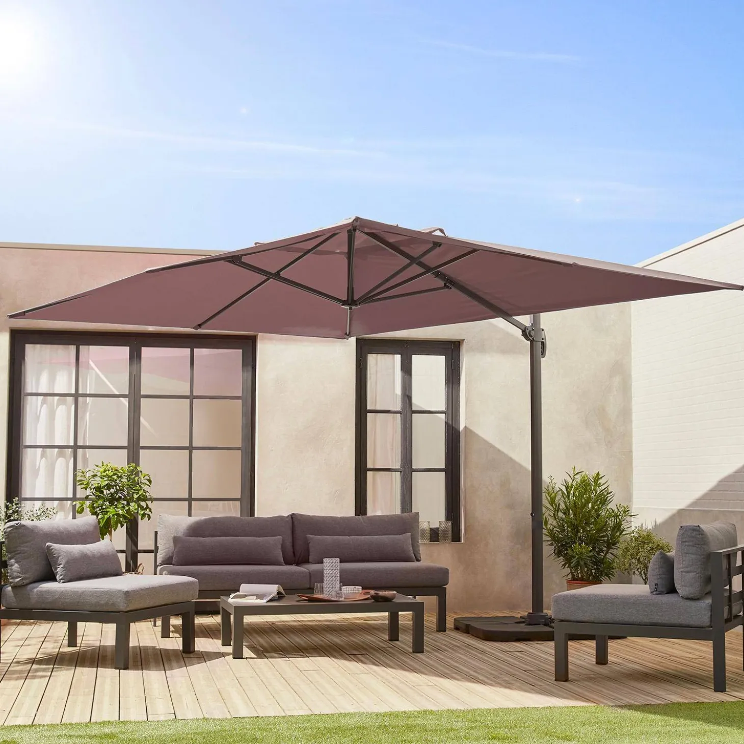 Rechteckiger Sonnenschirm 3x4 m
