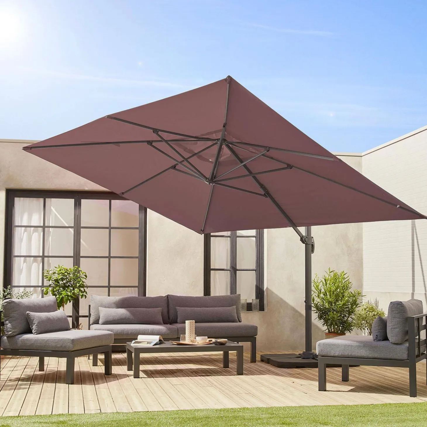 Rechteckiger Sonnenschirm 3x4 m