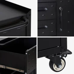Rollenschrank mit 4 Schubladen und einer Tür