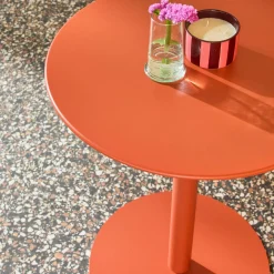 Runder Bistro-Gartentisch aus Stahl für 2 Personen