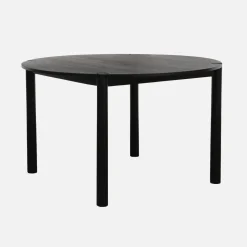 Runder Esstisch Ø120cm aus Heveaholz für 4 Personen