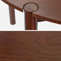 Runder Esstisch Ø120cm aus Heveaholz für 4 Personen