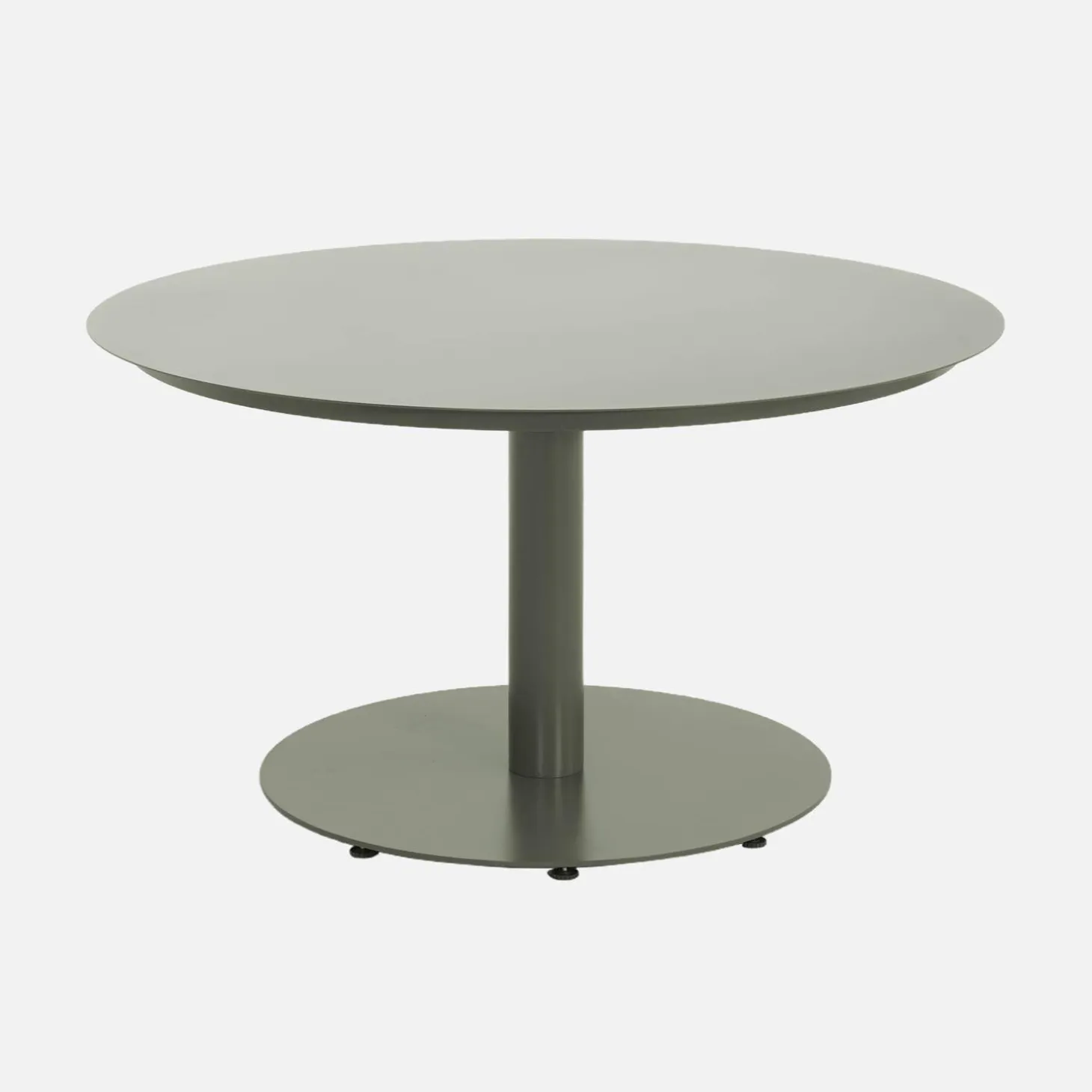 Runder Gartentisch Ø140cm + 6 Sessel aus Aluminium