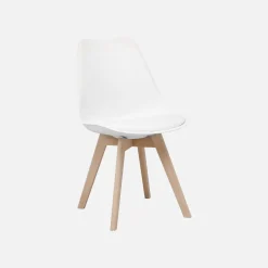Runder Tisch skandinavisch Holz 2 Stühle