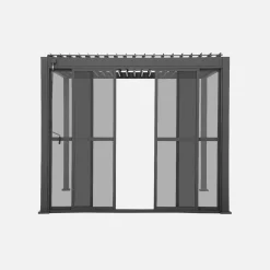 Schiebetür 3m für Pergola Triomphe 3x3m V2 3x4m 3x6m