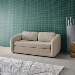 Schlafsofa 2 Plätze Chenille-Stoff