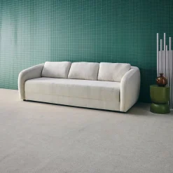 Schlafsofa 3 Plätze Chenille-Stoff
