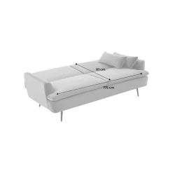 Schlafsofa 2-3 Sitzer mit Bouclé-Bezug