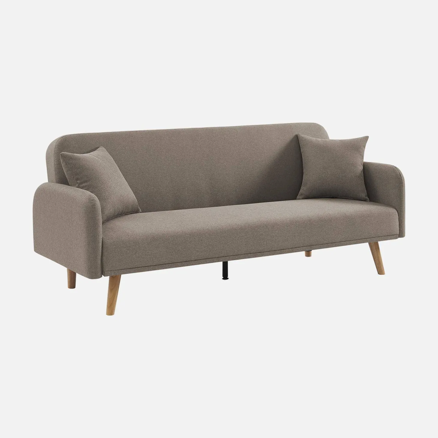 Schlafsofa 2-3 Sitzer, Stoffbezug, Füße aus Hevea-Holz