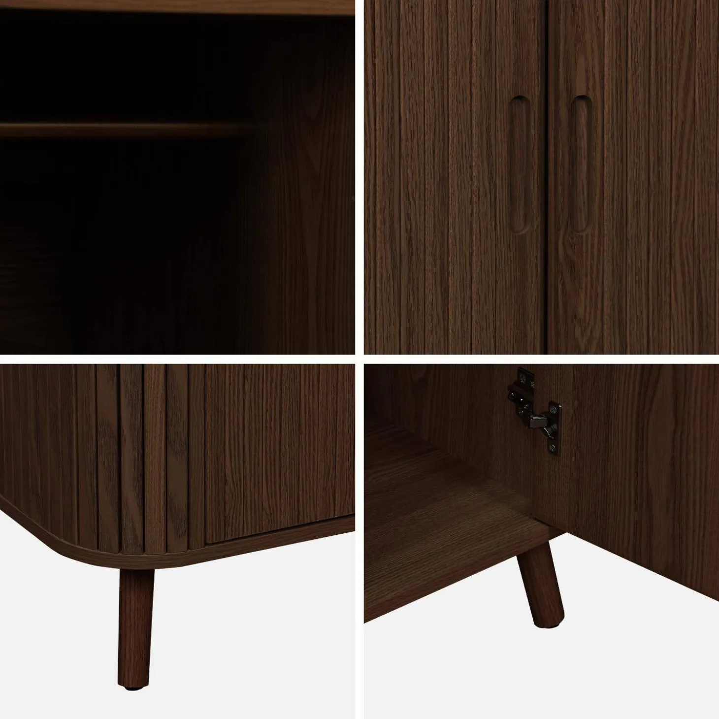 Schrank Holzlook mit Regal und Kleiderstange