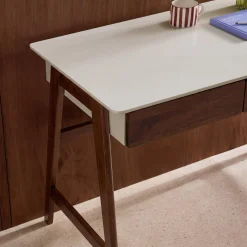 Schreibtisch Holzdekor 2 Schubladen