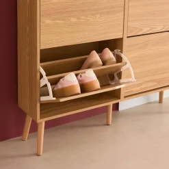 Schuhschrank Holzdekor 4 Klapptüren
