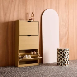 Schuhschrank Holzdekor 3 Schubladen