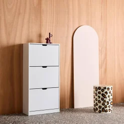 Schuhschrank Holzdekor 3 Schubladen