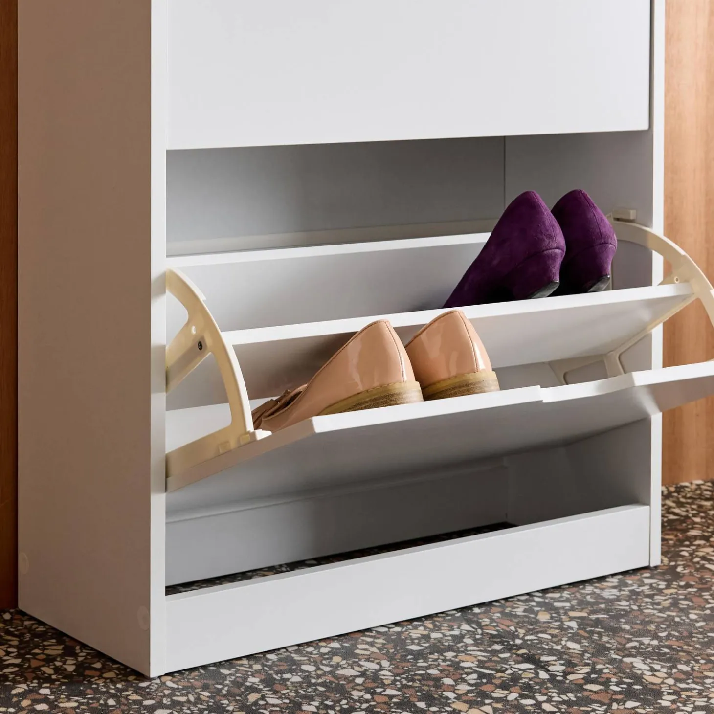 Schuhschrank Holzdekor 3 Schubladen