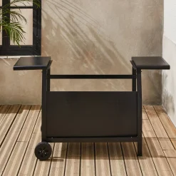 Servierwagen für Plancha Porthos 4 Brenner