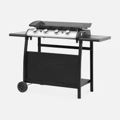 Servierwagen für Plancha Porthos 4 Brenner