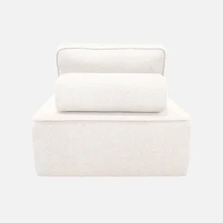 Sessel Einsitzer für modulares Bouclé-Sofa