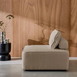 Sessel Einsitzer für modulares Bouclé-Sofa