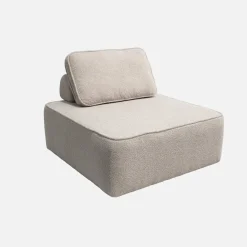 Sessel Einsitzer für modulares Bouclé-Sofa