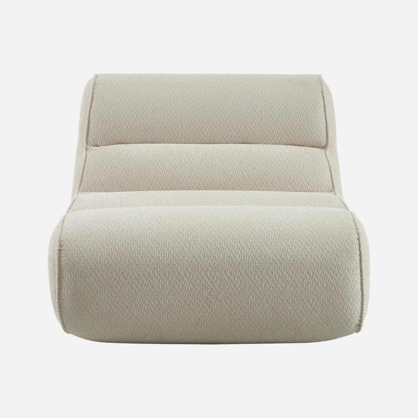 Sessel mit Chenille-Bezug 1-Sitzer