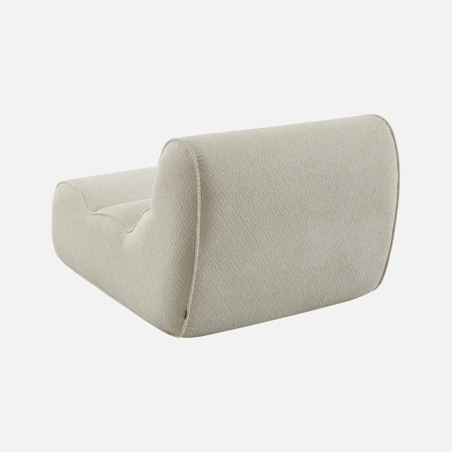 Sessel mit Chenille-Bezug 1-Sitzer