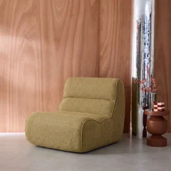 Sessel mit Chenille-Bezug 1-Sitzer