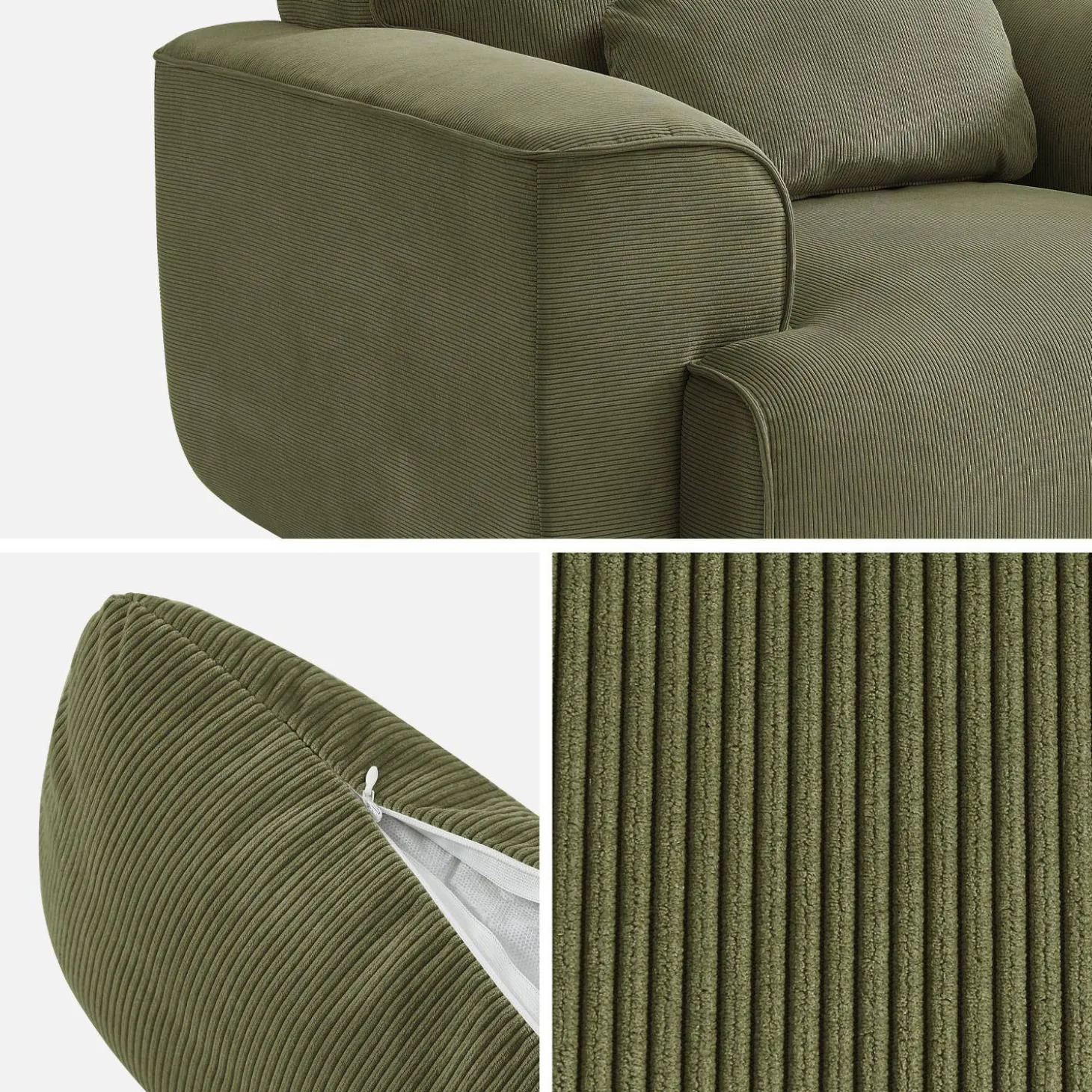 Sessel mit Cordbezug