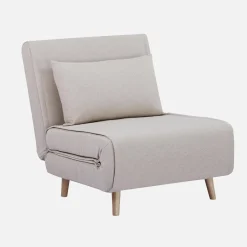Sessel mit Holzgestell und Schlaffunktion für 1 Person