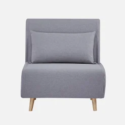 Sessel mit Holzgestell und Schlaffunktion für 1 Person