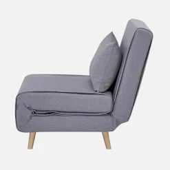 Sessel mit Holzgestell und Schlaffunktion für 1 Person
