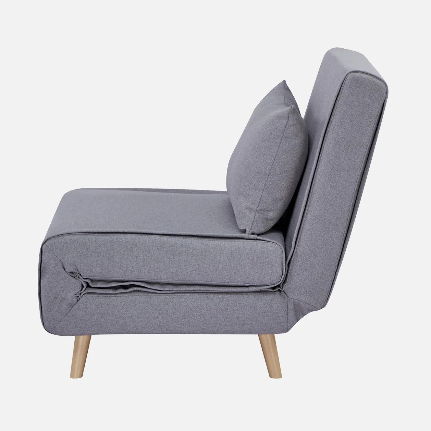 Sessel mit Holzgestell und Schlaffunktion für 1 Person