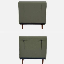 Sessel mit Holzgestell und Schlaffunktion für 1 Person
