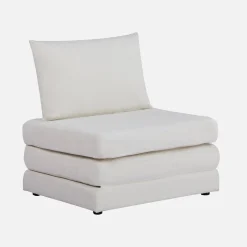 Sessel mit Schlaffunktion für 1 Person und Chenille-Bezug
