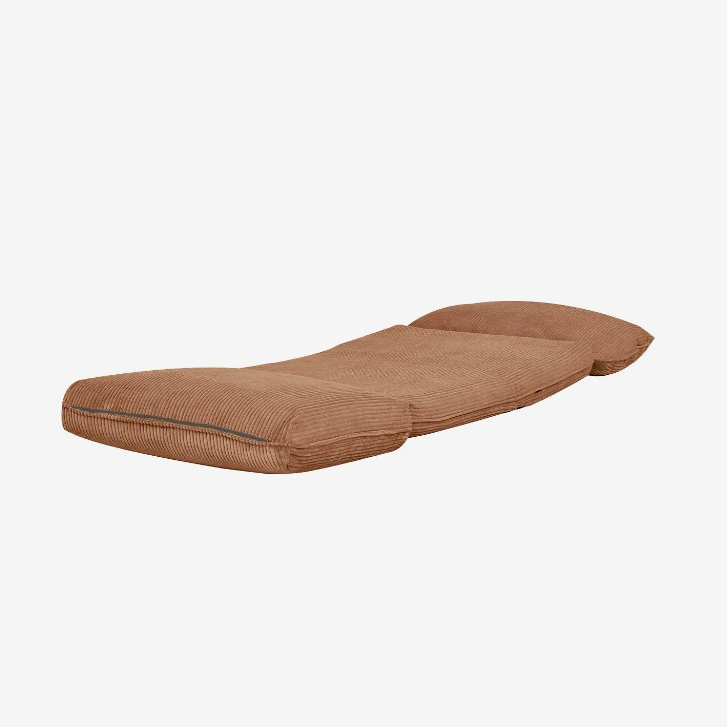 Sessel mit Schlaffunktion und breit geripptem Cordbezug