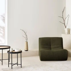 Sessel mit strukturiertem Bouclé-Bezug, 1 Sitzer