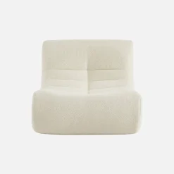 Sessel mit strukturiertem Bouclé-Bezug, 1 Sitzer