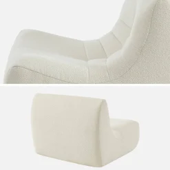 Sessel mit strukturiertem Bouclé-Bezug, 1 Sitzer