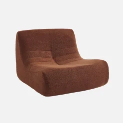 Sessel mit strukturiertem Bouclé-Bezug, 1 Sitzer