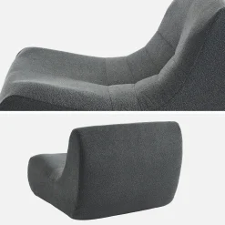 Sessel mit strukturiertem Bouclé-Bezug, 1 Sitzer