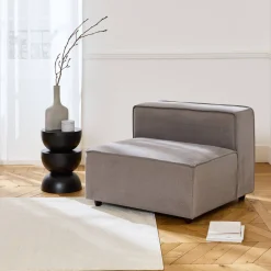 Sessel ohne Armlehne für die modulare Sofakollektion Sense, wasserabweisend