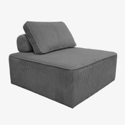Sessel und 2-Sitzer Sofa mit Cordbezug