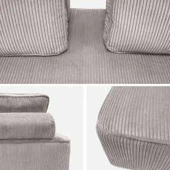 Sessel und 2-Sitzer Sofa mit Cordbezug