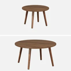 Set aus 2 runden Couchtischen